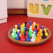 New 32pcs Chessman Plastic Pawns Checkers Pieces For Games Tabletop Markers Components 2.5*1.5cm