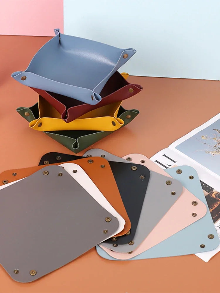 Fold-Flat PU Dice Tray & Storage - Design 6