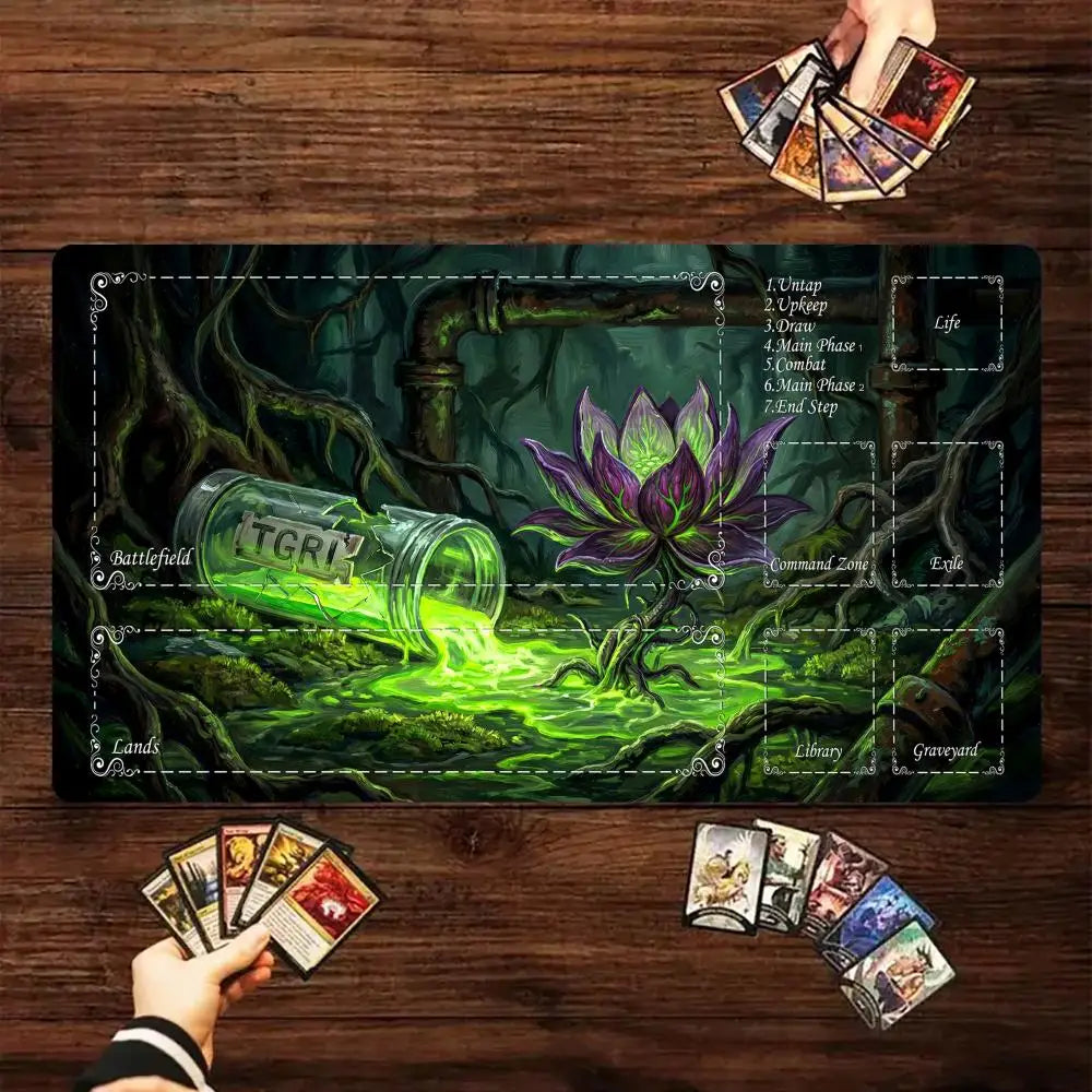 Purple Lotus TCG Playmat – 22 Colours to Choose From