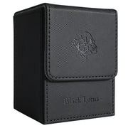 PU Magnetic Trading Card Deck Box for MGT/PTCG, Portabe Card Storage Box Holds 100＋ Sleeved Cards Board Game Commander Card Case