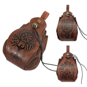 Portable Celtic Patterns DND Dice Bag Tray - Celtic Patterns Drawstring Pouch for D&D RPG Tabletop Games