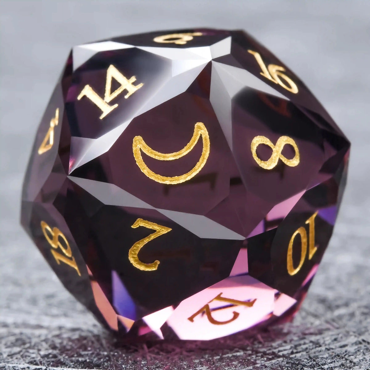 Red Resin Polyhedral RPG Dice Set