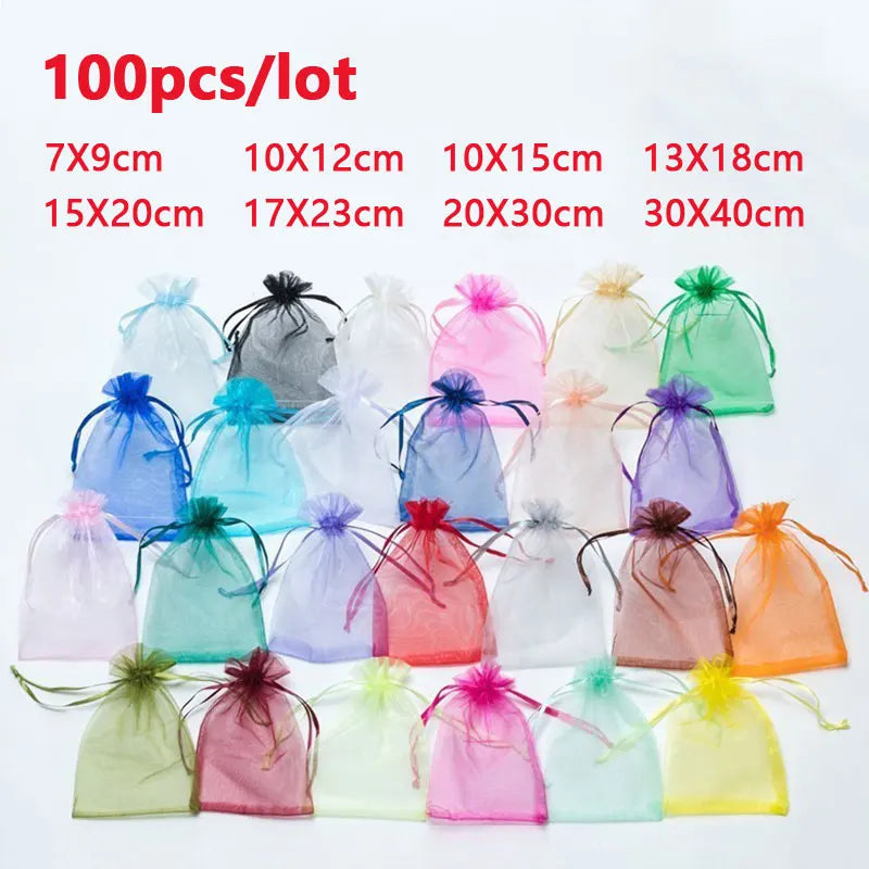 Organza Gift & Storage Pouches – 22 Colours to Choose From