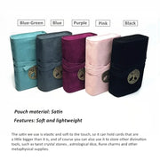 Tarot Cards Bag Storage Pouch Case Colorful Soft Witch Divination Accessories Jewelry Astrology Dice Box L765