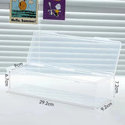 Clear Plastic Compartmentalized Organizer Box Holds 550+ Game Cards Storage Box  Portable With Adjustable Divider For Cards