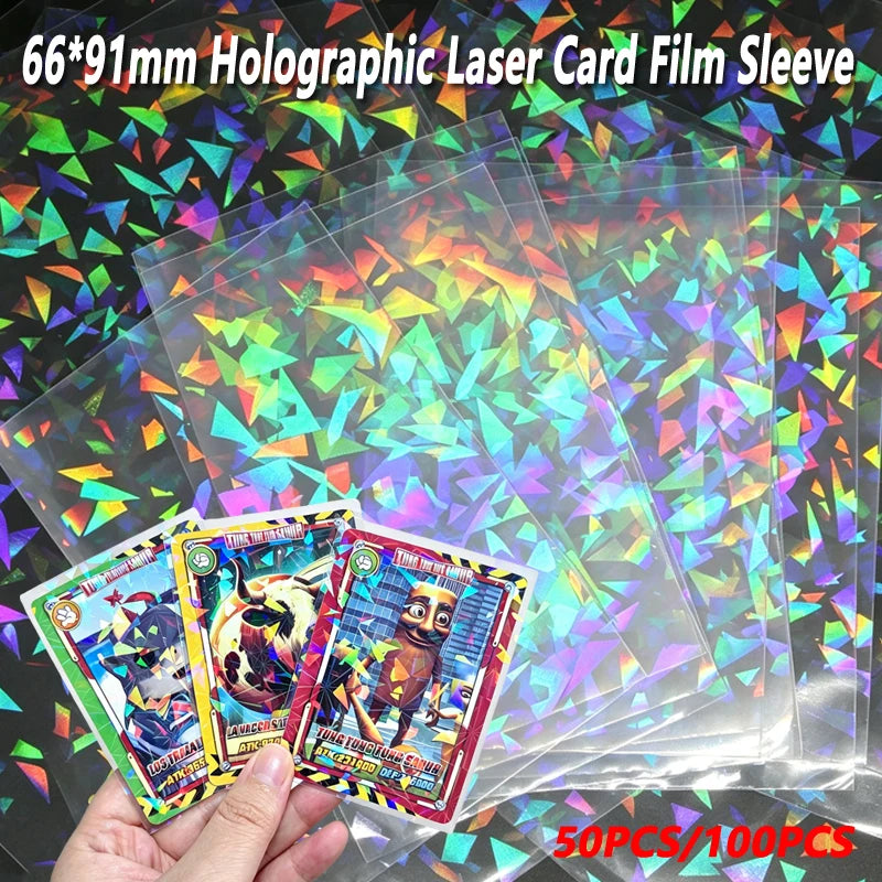 Holographic Card Sleeves - 100 Pack - 66x91mm
