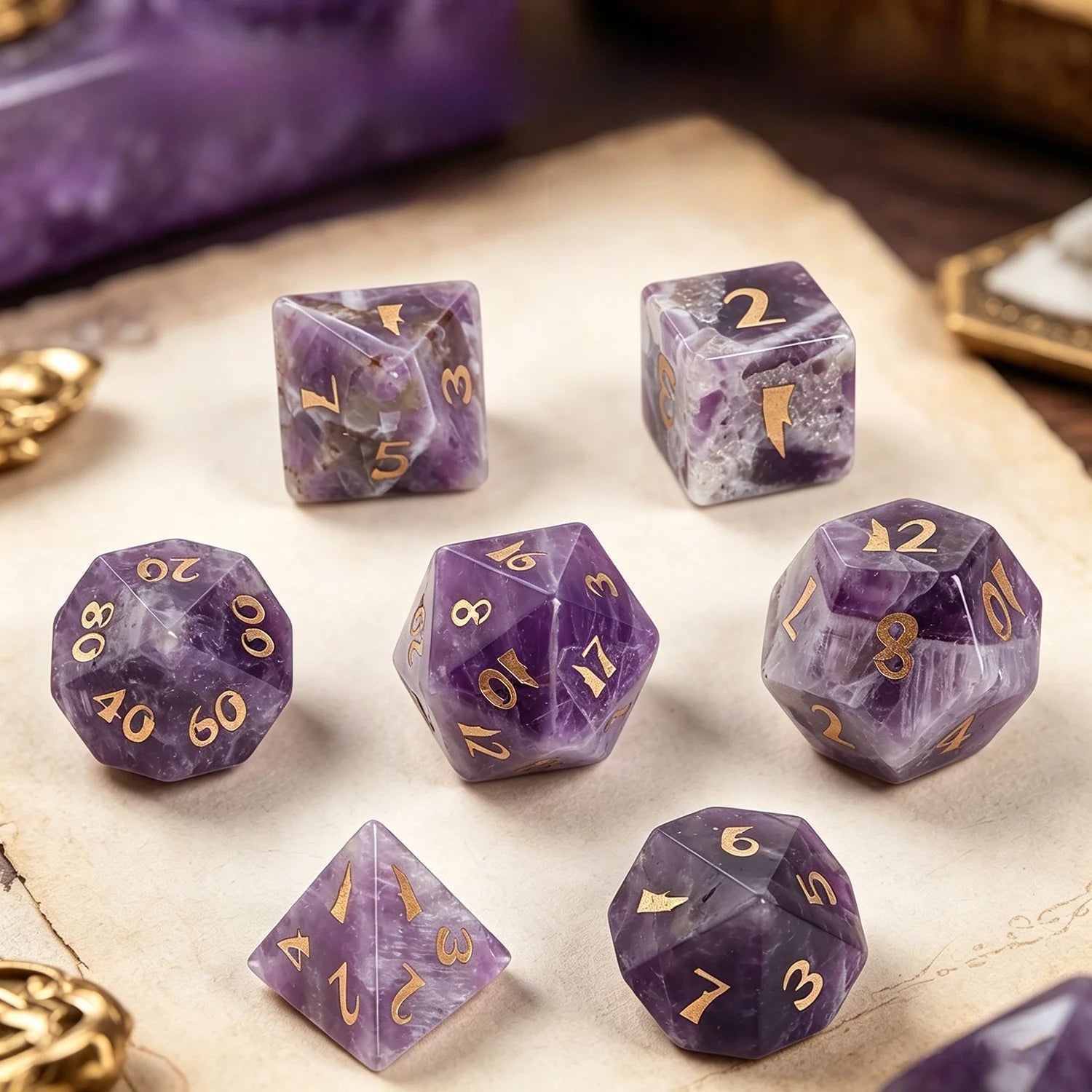 Quartz RPG Dice Set - Design 4