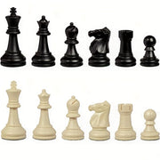 32 Full Chess Pieces/Plastic Complete Chess Game King Height 7.5CM，Chess Pieces Only