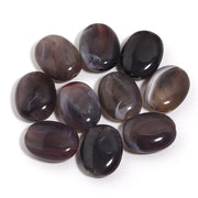 20pcs Flat Oval Acrylic Beads Double Color Imitation Jade Stone Loose Beads For Jewelry Making Bracelet Necklace DIY Accessories