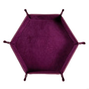 Portable Dices Rolling Tray Folding Hexagon Dices Holder Dices Storage Box