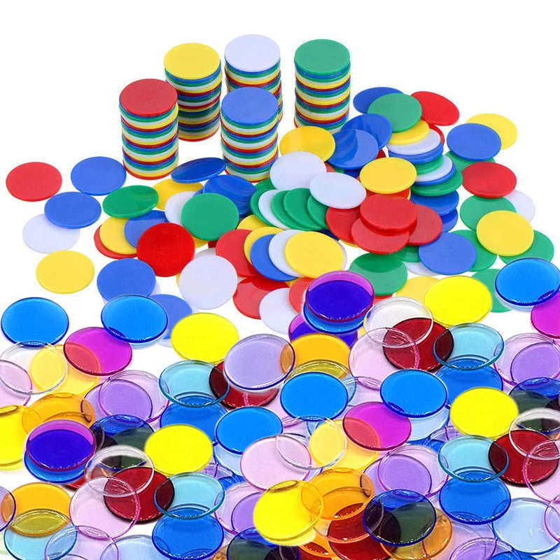 Plastic Game Chips – 6 Colours to Choose From