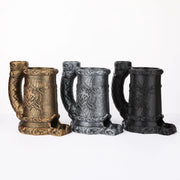 Mug Dice Tower - Druid Wolf Emblem Cup Dice Tower, Accessory for Tabletop RPG, Available in 3 Colors
