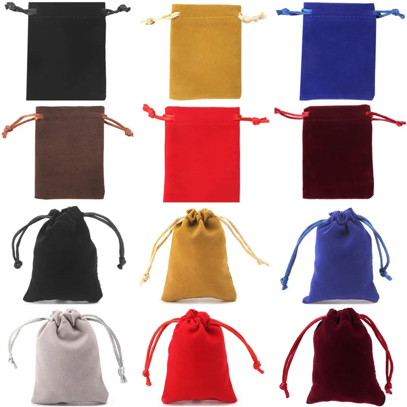 Premium Velvet Dice Bags Tarots Card Deck Jewelry Storage Bag Mini Drawstring Board Game Pack Witch Divination Accessories