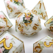 Handmade DND Gift For Board Games Polyhedral Resin DND Dice Set Role Playing Table Game RPG Dice Sharp Edge Dice-Layer13