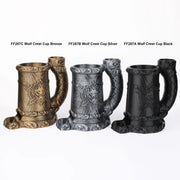 Mug Dice Tower - Druid Wolf Emblem Cup Dice Tower, Accessory for Tabletop RPG, Available in 3 Colors