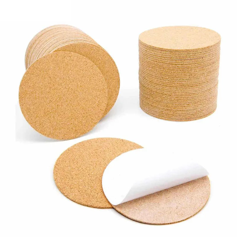 Round Cork Self-Adhesive Component Pads