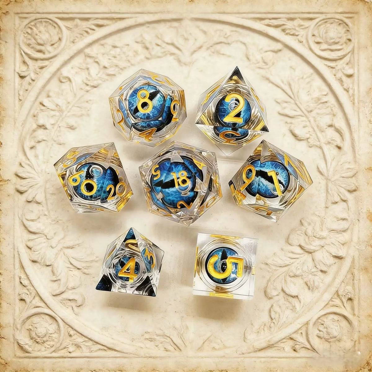 Dragon Resin Polyhedral RPG Dice Set