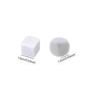 6/10pcs Blank Six Sided Dice Acrylic White Table Games for Board Games Party Gathering Leisure And Entertainment Props TMZ