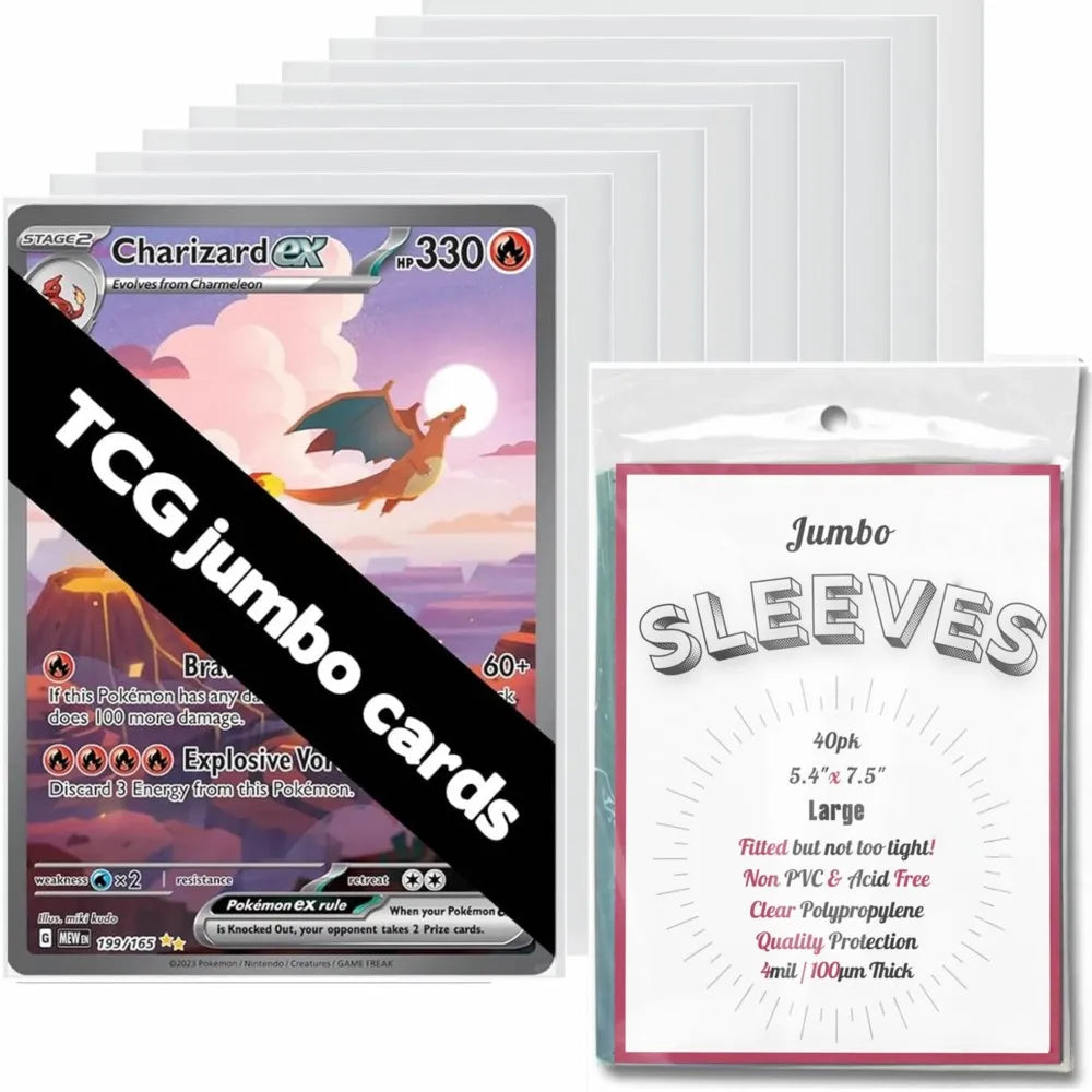 Clear Card Sleeves - 50 Pack - Design 2