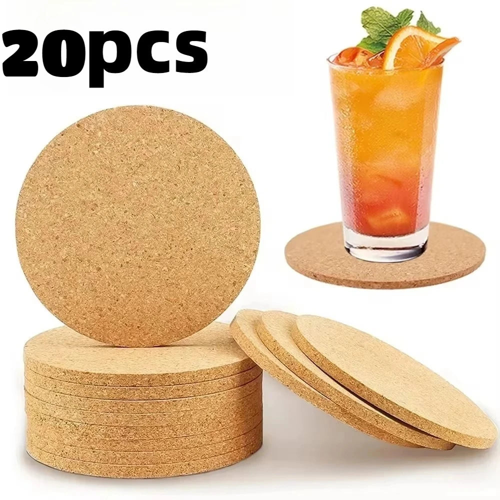 Round Cork Self-Adhesive Component Pads - 20 Pack