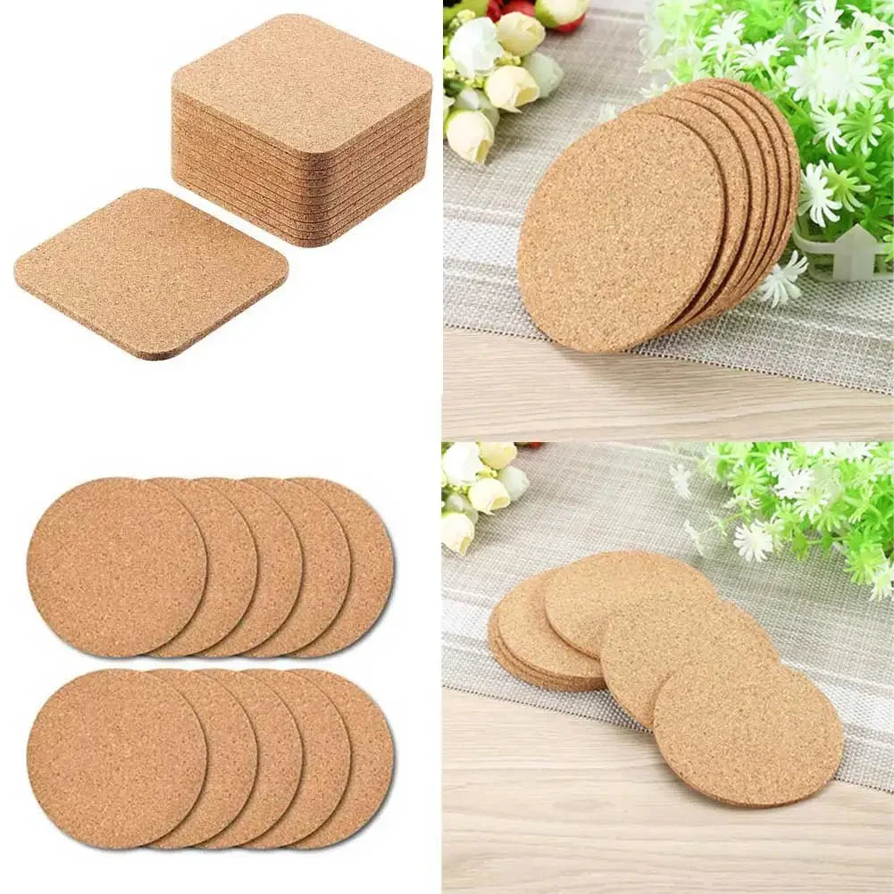 Square Cork Self-Adhesive Component Pads - 10 Pack - 100x3mm