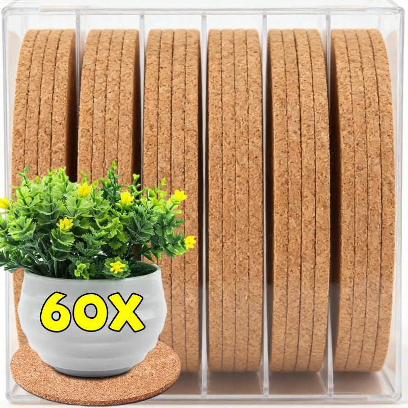 Round Cork Component Pads - Design 7