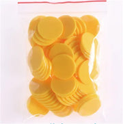100Pcs/Lot Plastic Poker Chips Casino Bingo Markers Token Fun Family Club Board Games Toy Creative Gift 9 Colours 25mm