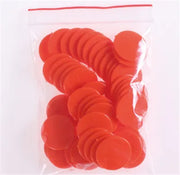 100Pcs/Lot Plastic Poker Chips Casino Bingo Markers Token Fun Family Club Board Games Toy Creative Gift 9 Colours 25mm