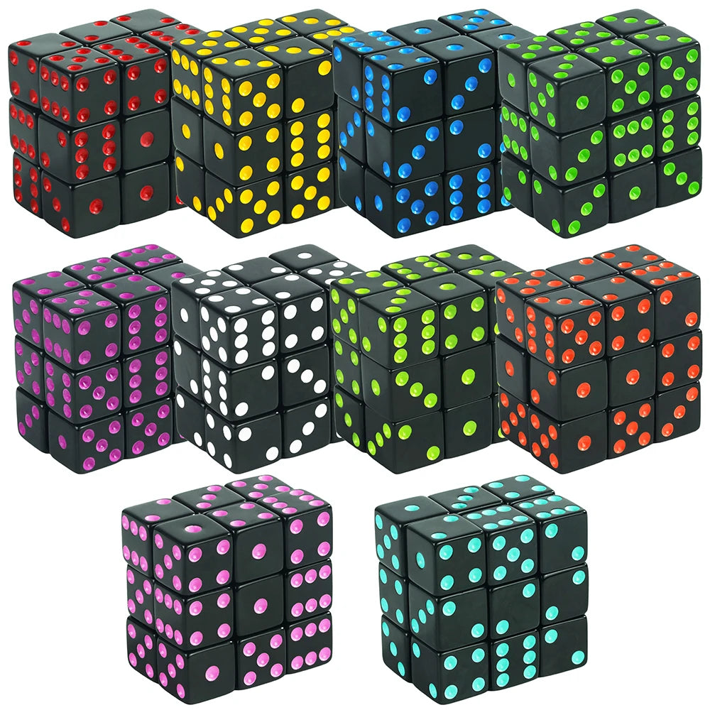 Resin D6 Dice Set - 10 Piece - Design 7