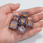 MINI PLANET DND 6pcs D6 Dice Set for TRPG Board Game Resin Dice with Sharp Edges 16mm 6-sided Dice Wholesale Custom