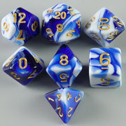 Board Game Accessories Cubes High Quality Acrylic Dice Unique Blood Effect Mixing Colours Effect For Entertainment Table Gaming