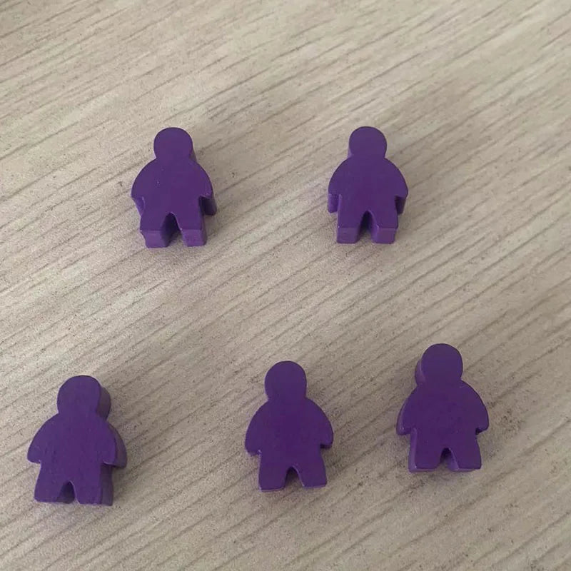 5 pcs/set Humanoid Wooden Chess  Board Game Accessories