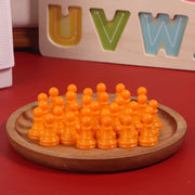 New 32pcs Chessman Plastic Pawns Checkers Pieces For Games Tabletop Markers Components 2.5*1.5cm