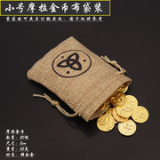 10Pcs/Set Game Impact Mora Open Treasure Chest Game Metal Coin Strengthen Equipment Rock God Morax Cosplay Props Accessories