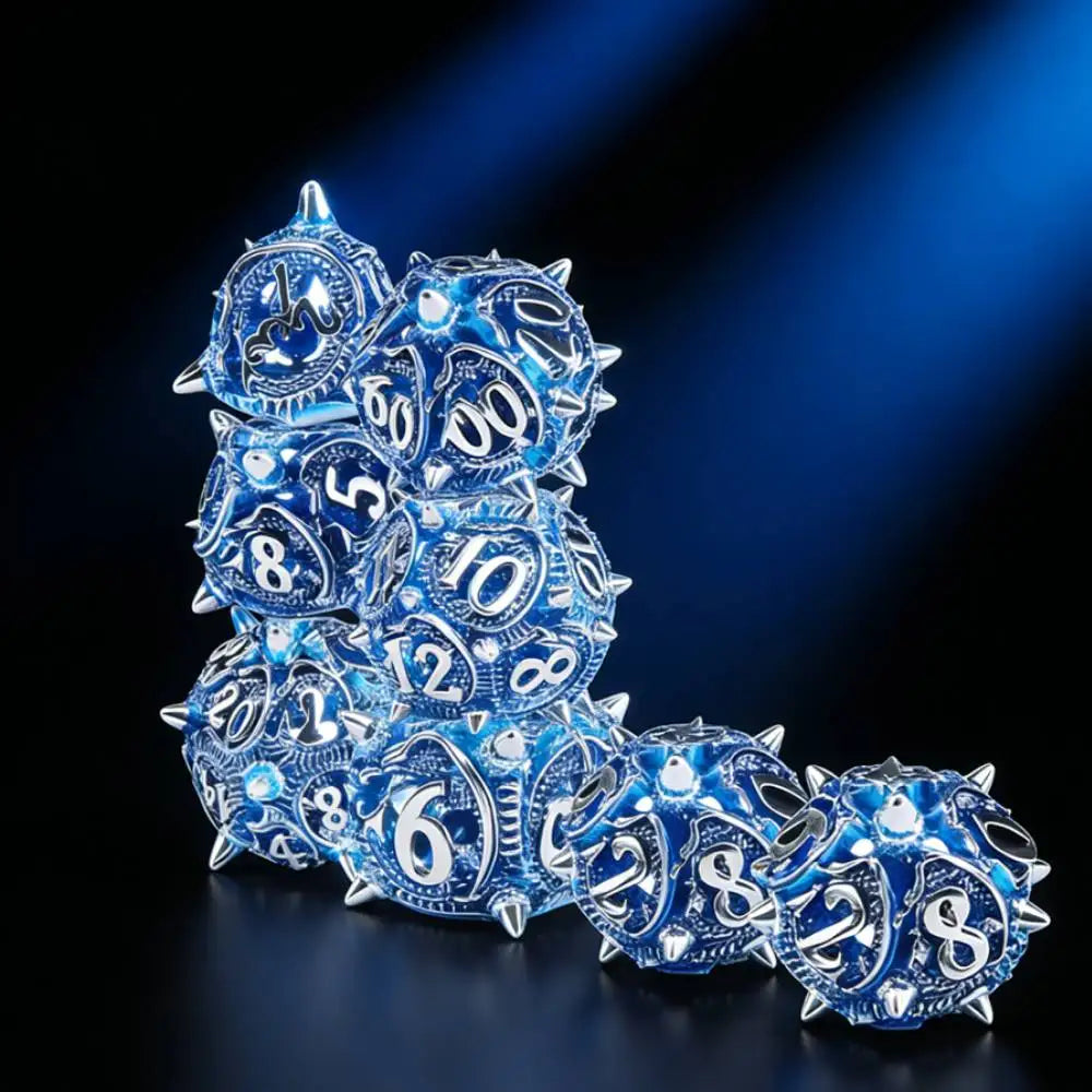 Antique Hollow Metal D6 Dice - Design 3