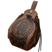 Portable Celtic Patterns DND Dice Bag Tray - Celtic Patterns Drawstring Pouch for D&D RPG Tabletop Games