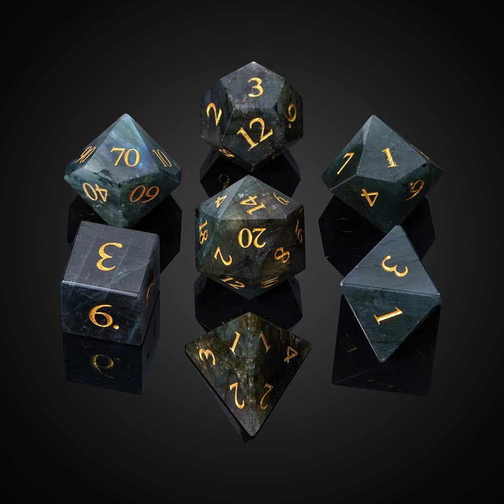 Labradorite RPG Dice Set