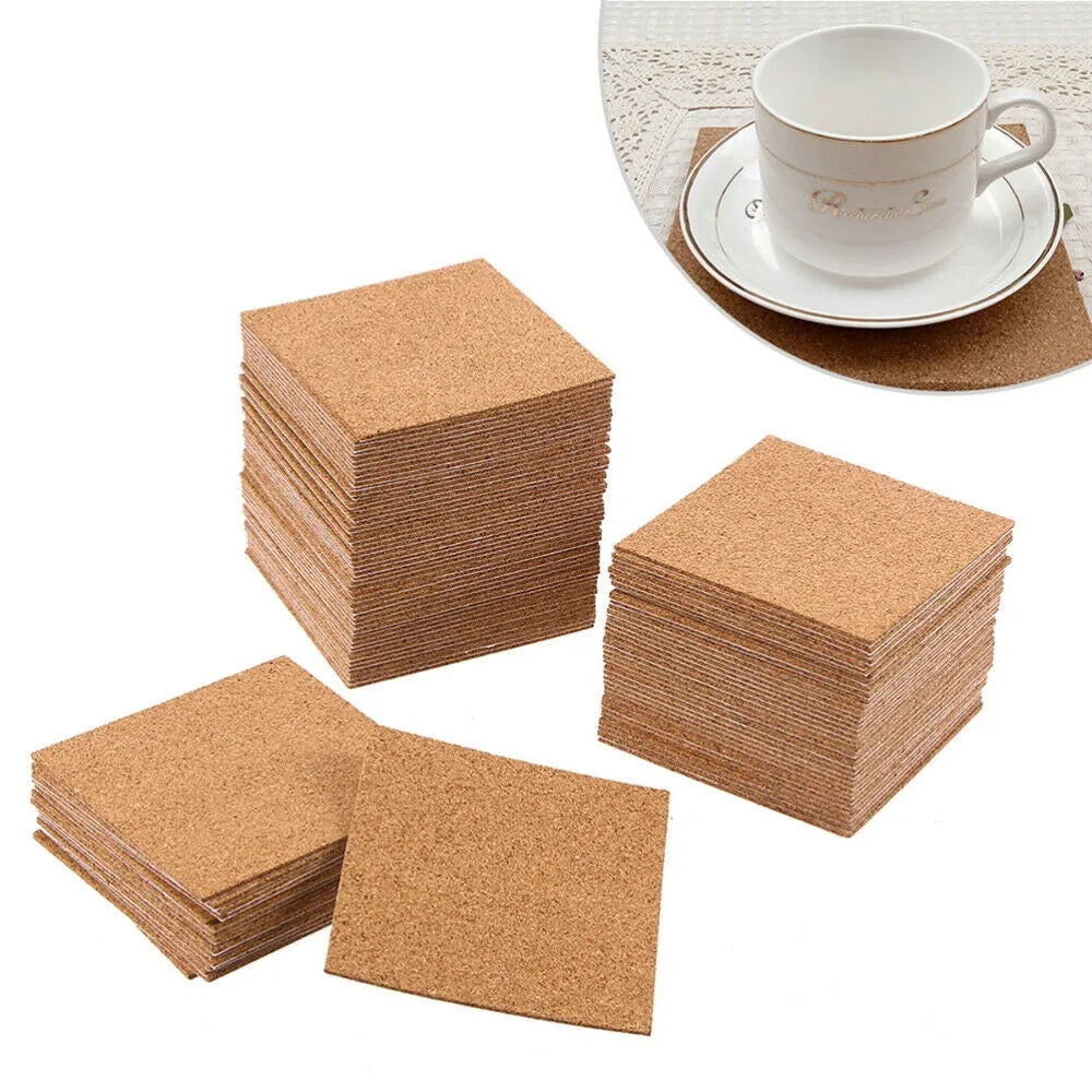 Square Cork Self-Adhesive Component Pads - 10 Pack