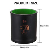 Quiet PU Leather Straight Dices Cup Shaker Dices Cups Drinking Game Entertainment Dices Cup Bar Game Supply