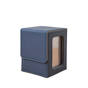 PU Window Collection Box Magnetic Closure Moisture-proof Card Deck Box Stain-resistant with Lid Game Card Organizer Board Games