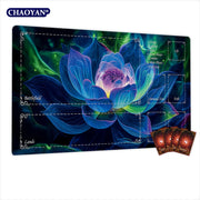 Polluted Purple Lotus Magic Card Battle Mat TCG Playmat Anti-slip Base 35X60CM Gathering Gaming Mats Board Game Mat for TCG