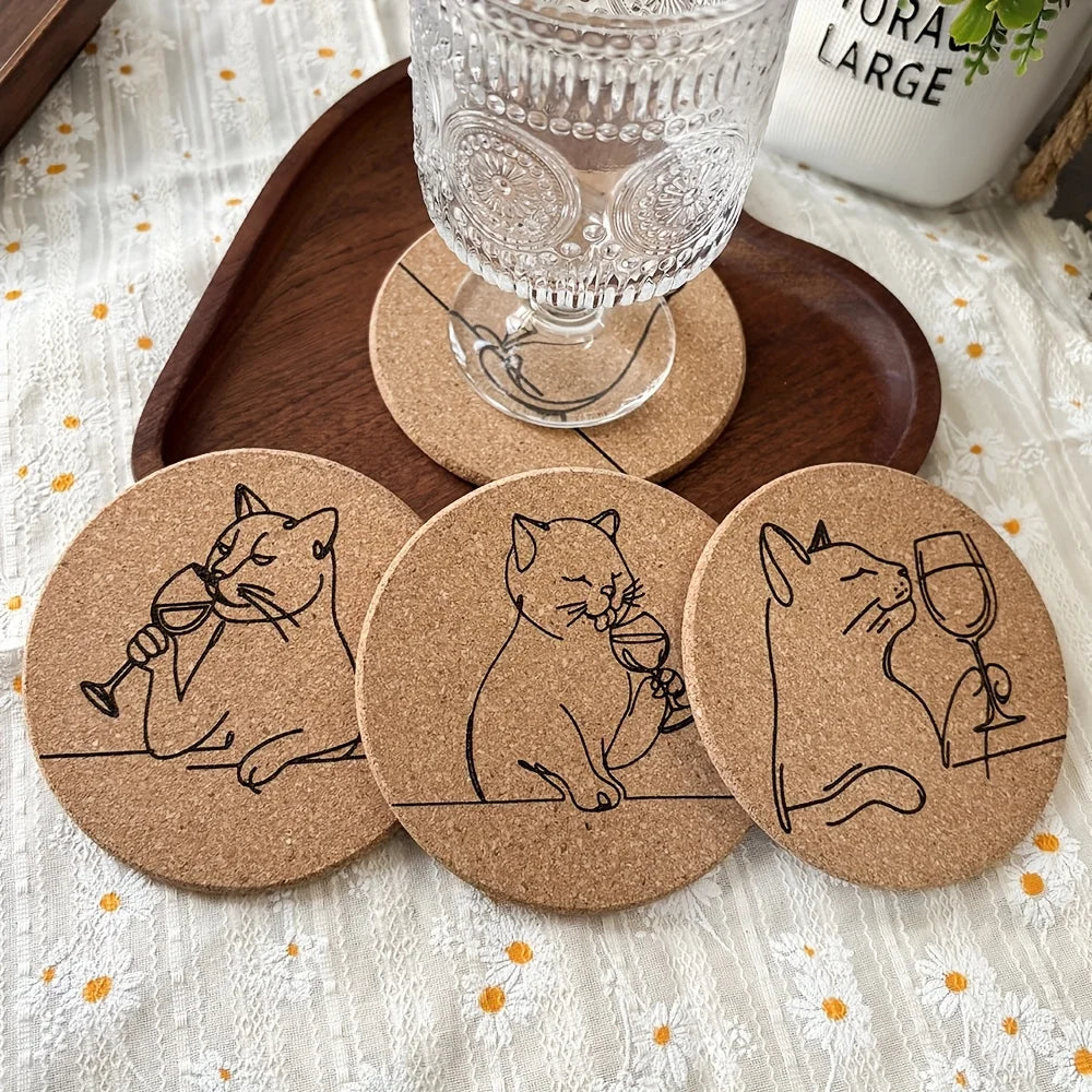 Round Cork Component Pads - 4 Pack
