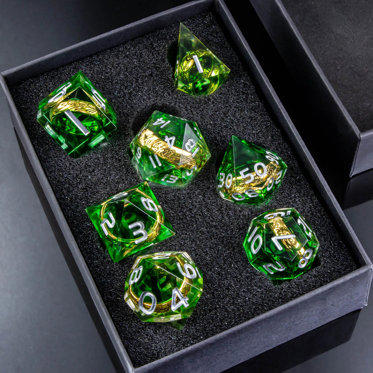 Fantasy Ring Dice Set – 8 Colours to Choose From