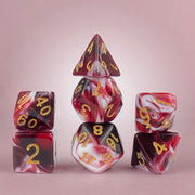 DND Dice Set - Polyhedral Dice Two-color 7 Pcs for Dungeon and Dragons D&D RPG Role Playing Games Dice with Dice Bag