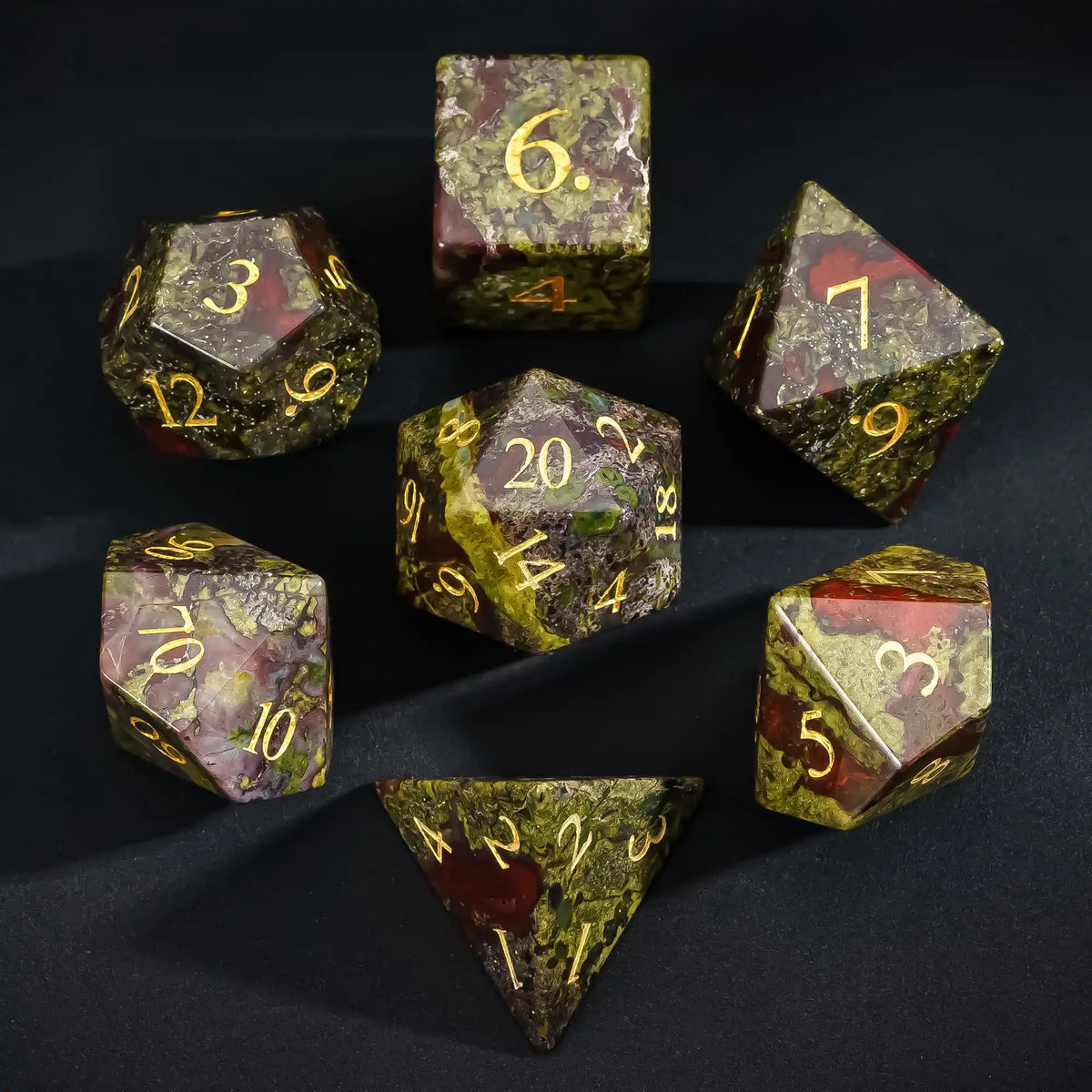 Stone RPG Dice Set - Design 3