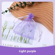 100Pcs/lot 7x9 9x12 10x15 13x18CM Organza Bags Jewelry Bag Wedding Party Decoration Drawable Bags Gift Pouches Jewelry Packaging