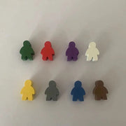 5 pcs/set Humanoid Wooden Chess  Board Game Accessories