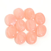 20pcs Flat Oval Acrylic Beads Double Color Imitation Jade Stone Loose Beads For Jewelry Making Bracelet Necklace DIY Accessories