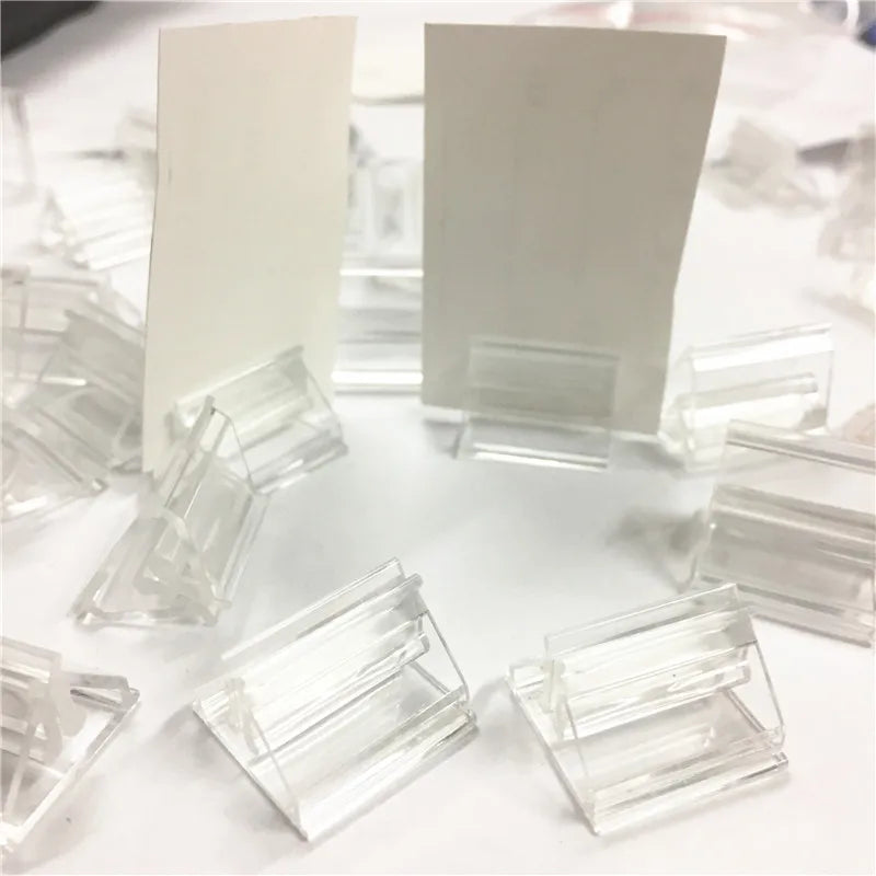 Clear Card Stands - 10 Pack