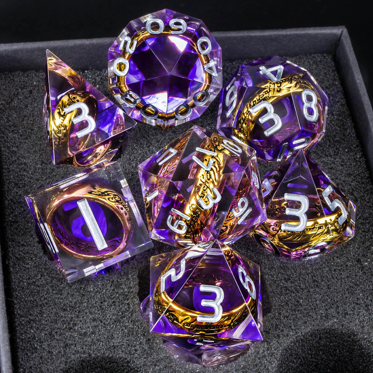 Fantasy Ring Dice Set – 8 Colours to Choose From
